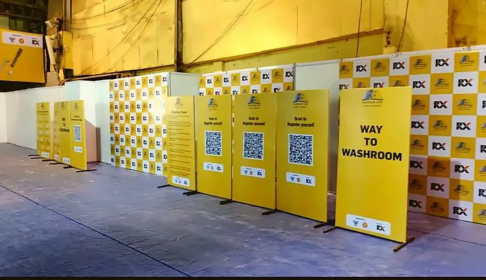 Exhibition stall and event branding by Crewnited