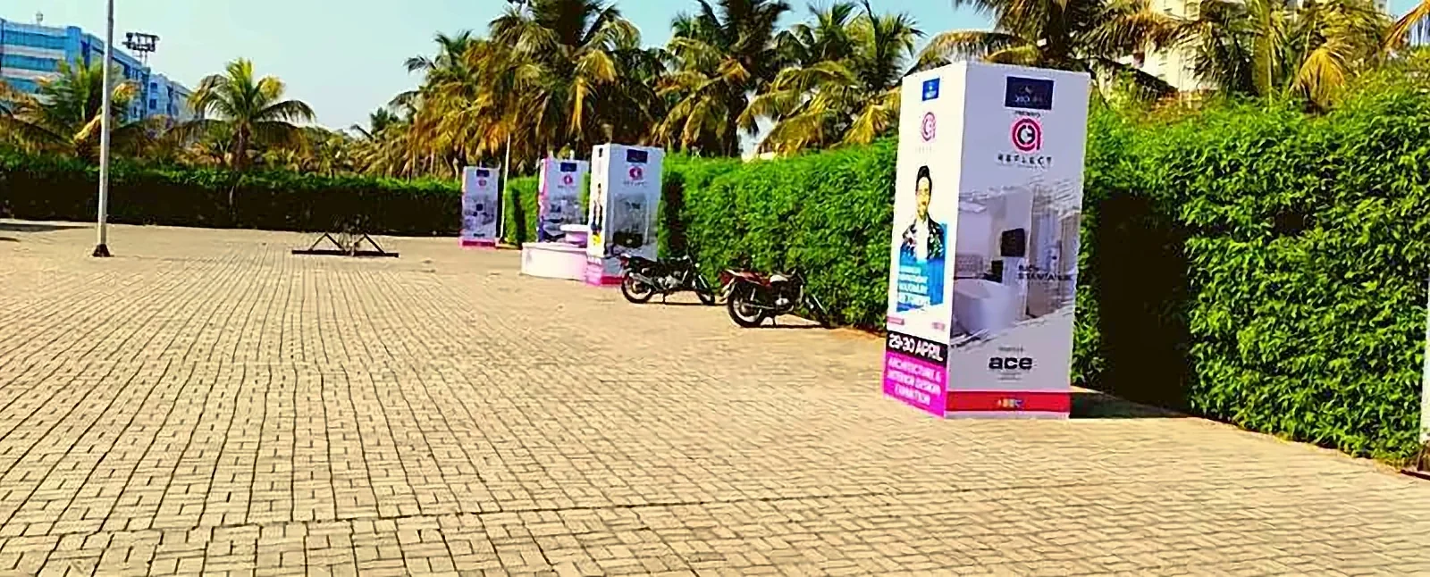 Exhibition stall and event branding by Crewnited