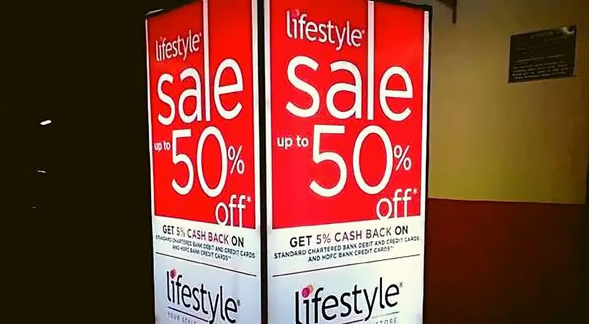 Fabric light box branding by Crewnited