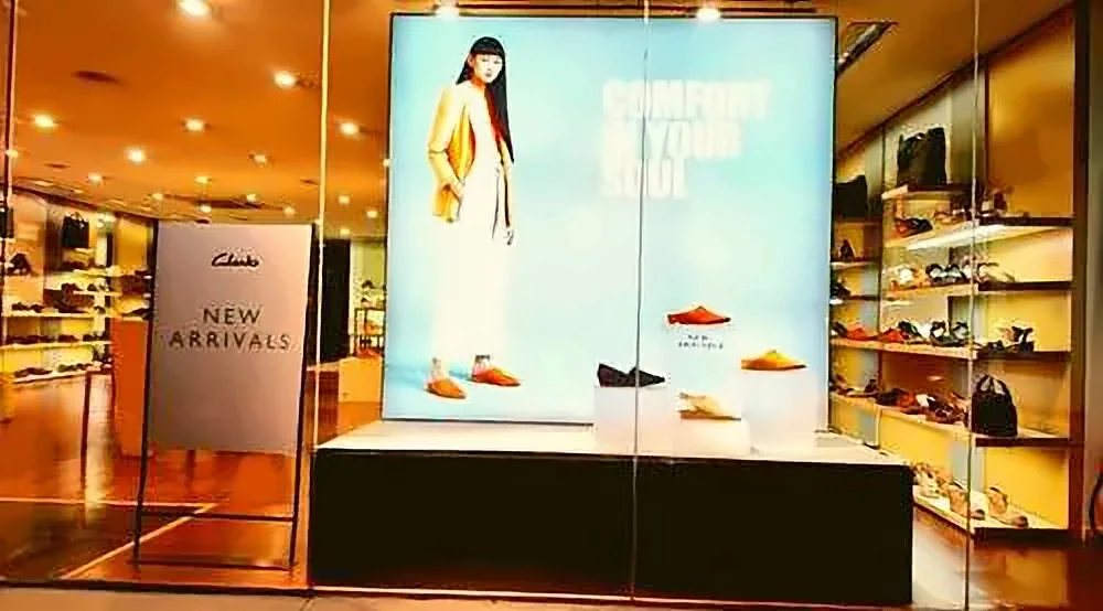 Fabric light box branding by Crewnited