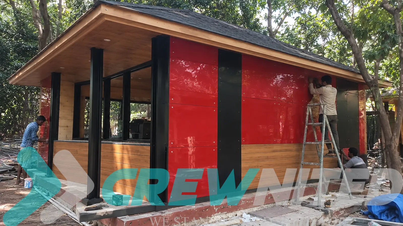 Kiosk fabrication and installation by Crewnited