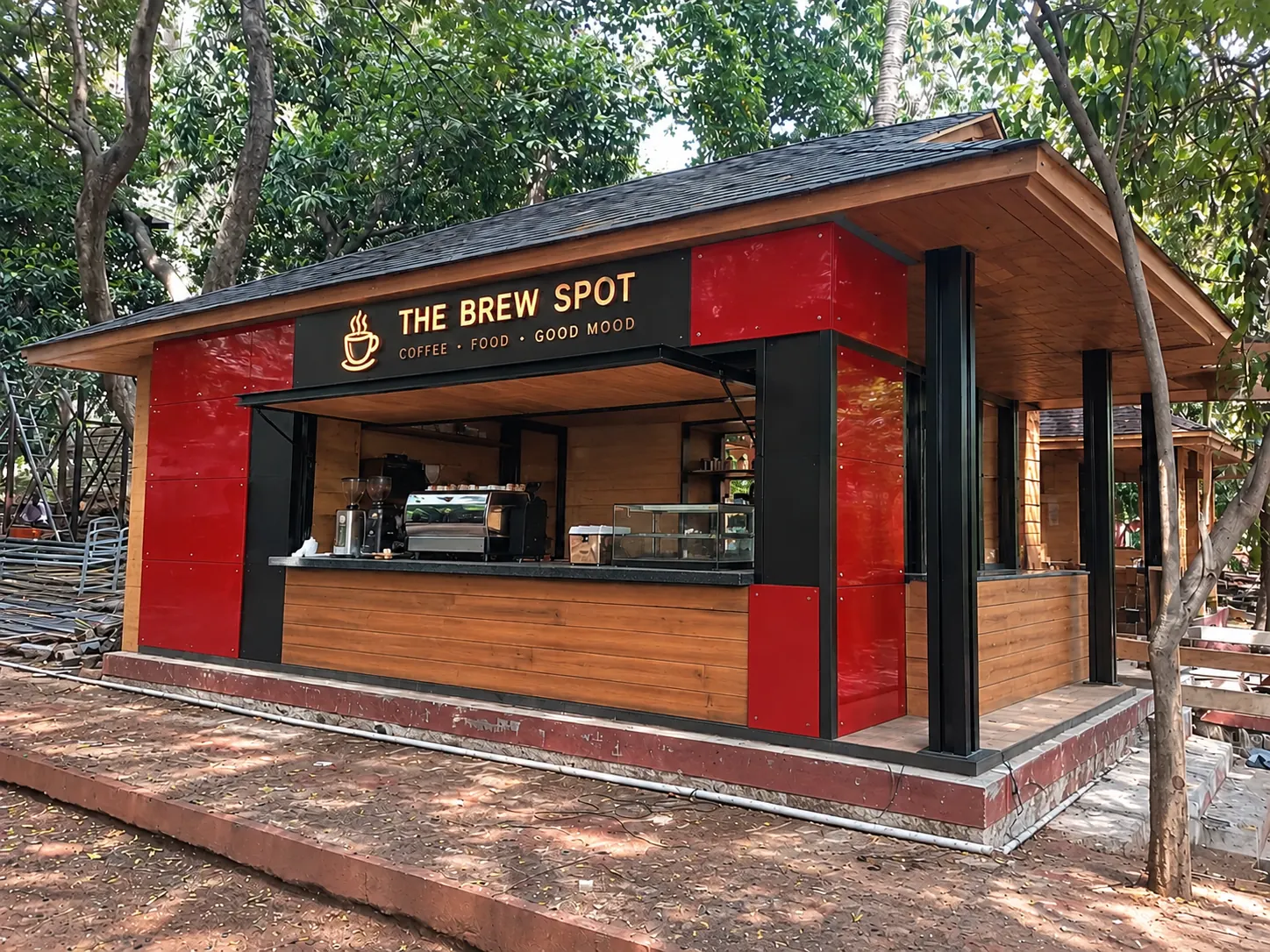 Kiosk fabrication and installation by Crewnited