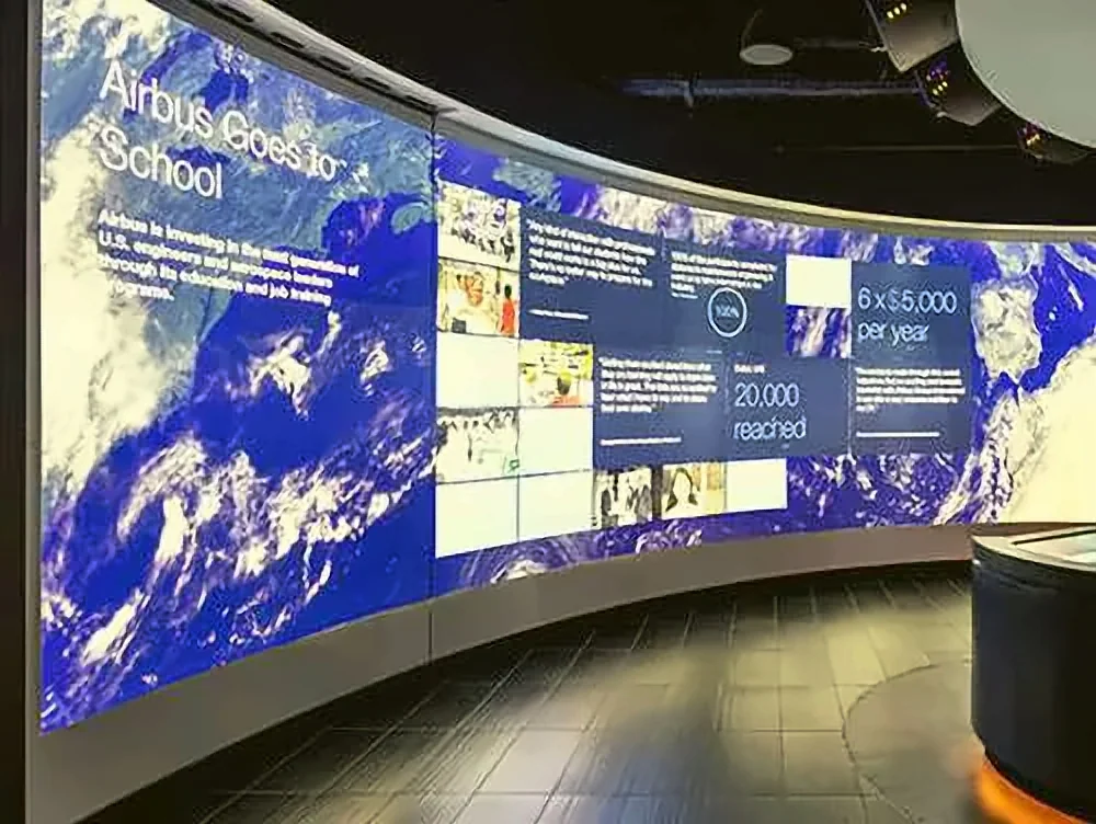 LED display and wall branding by Crewnited