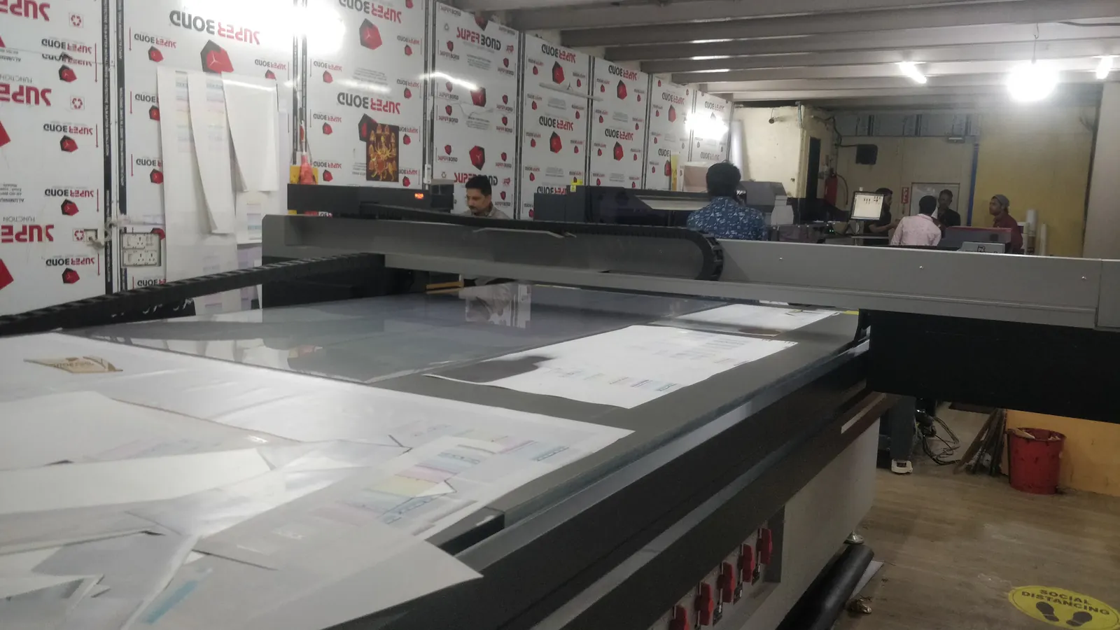 Printing machines at the Crewnited production unit