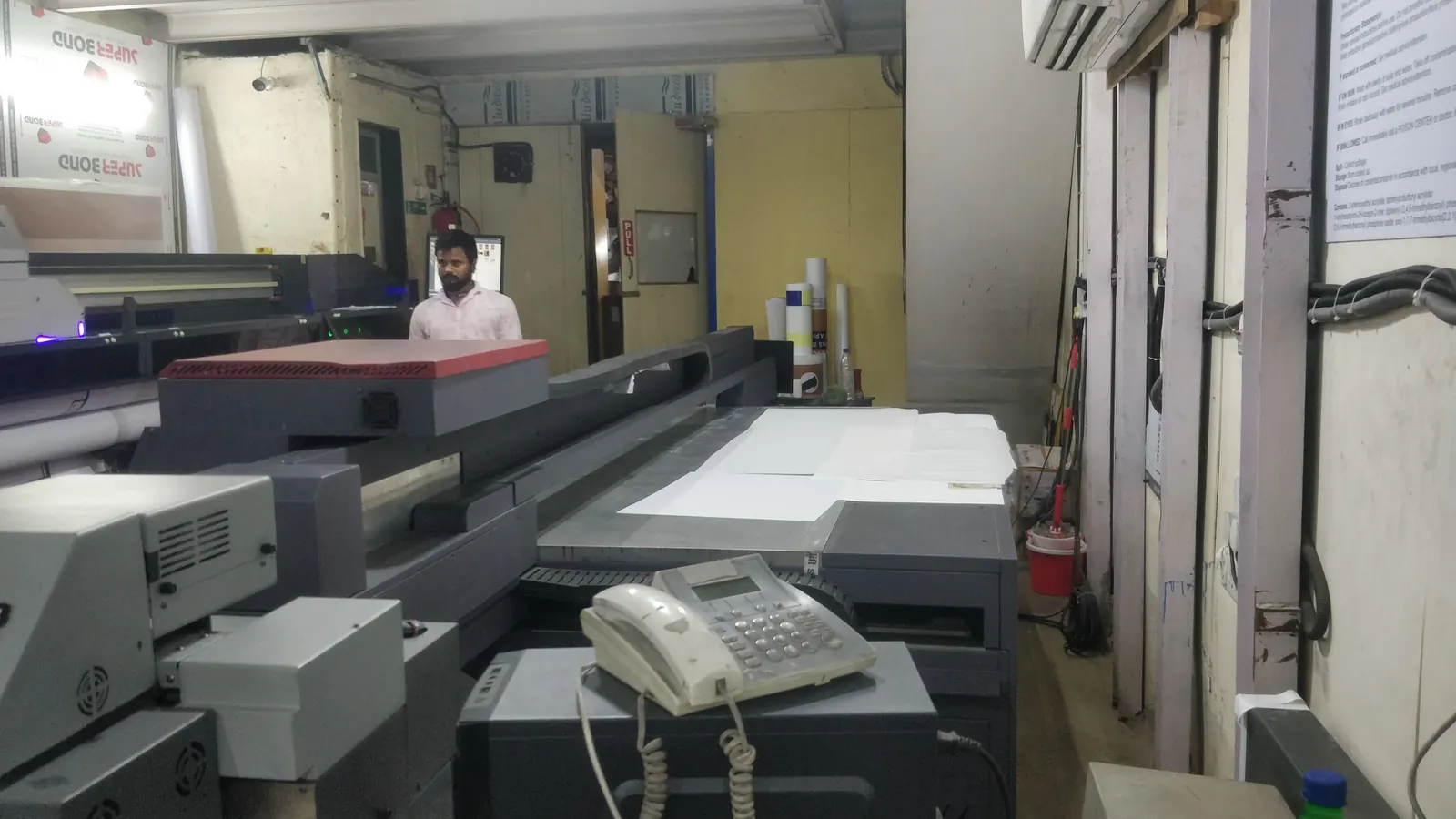 Printing machines at the Crewnited production unit