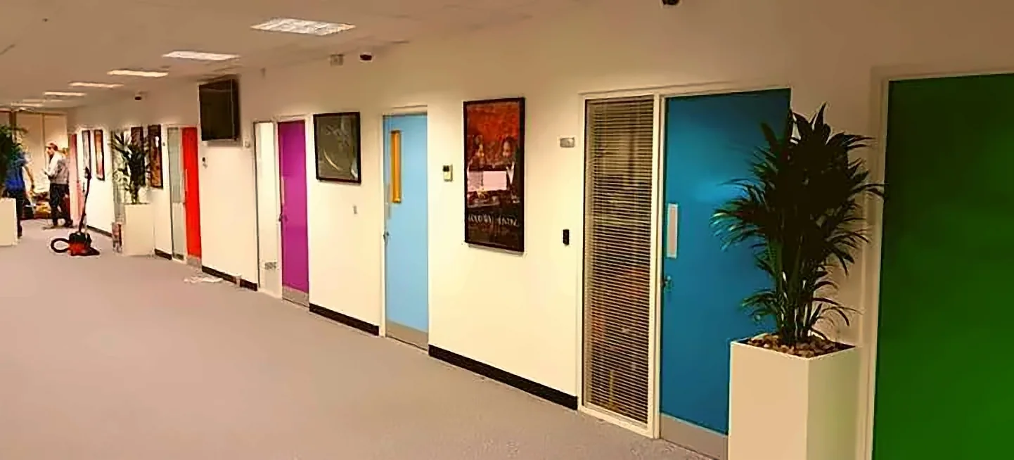 Office wall graphics and branding by Crewnited